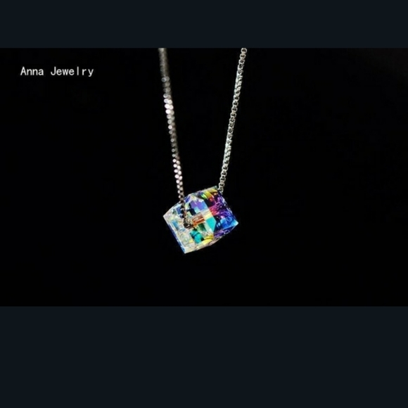 🌈Square Block, color changing, necklace - Picture 3 of 9